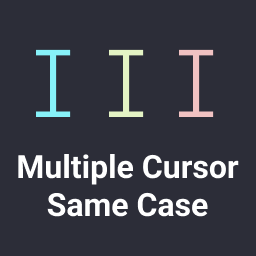 Multiple cursor same case